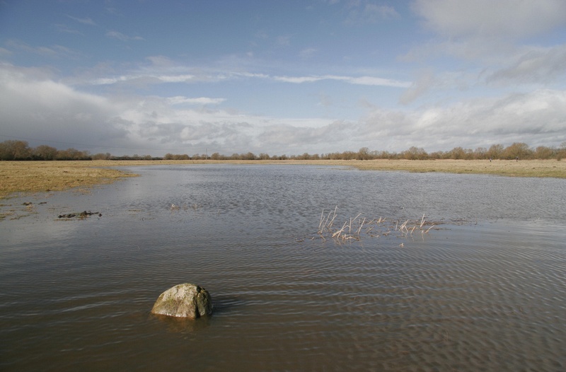 Image of flood water at Cricklade - copyright Mike Dodd