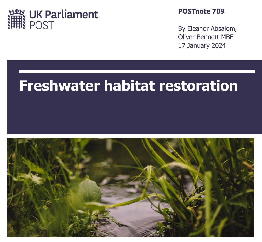 POSTnote 709: Freshwater habitat restoration