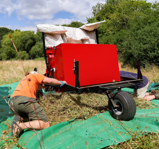 Image of a grass cutting machine